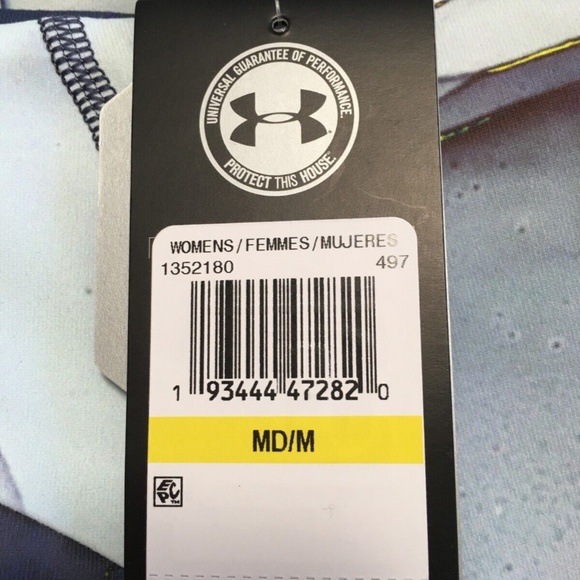 Under Armour Women's HeatGear Training Legging 1352180-497 Blue Ink NWT Size M - Picture 11 of 14